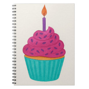 Cuaderno Cupcake de Acuarela