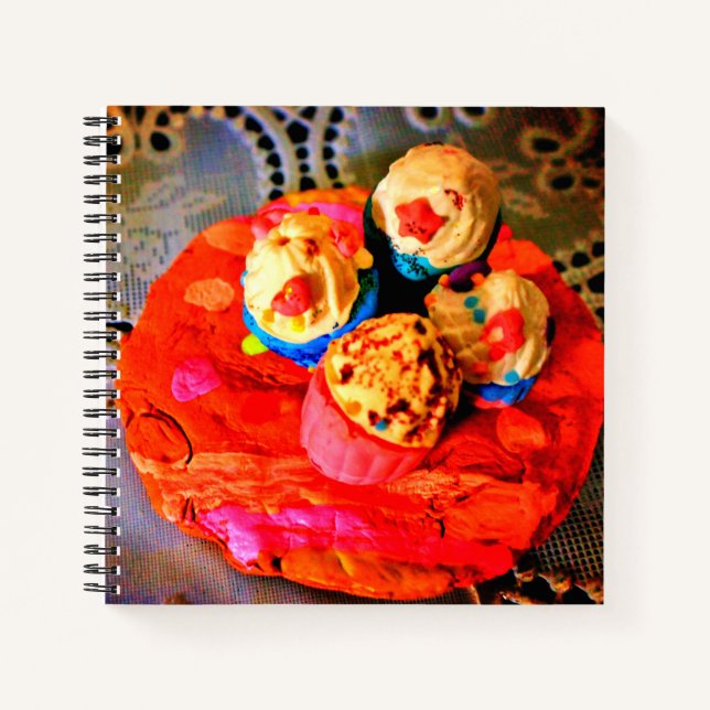 Cuaderno Cupcakes de arcilla (Anverso)
