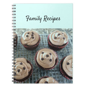 Cuaderno Cupcakes de Chocolate Recetas Familiares