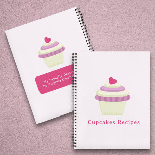 Cuaderno Cupcakes Recetas para portátiles