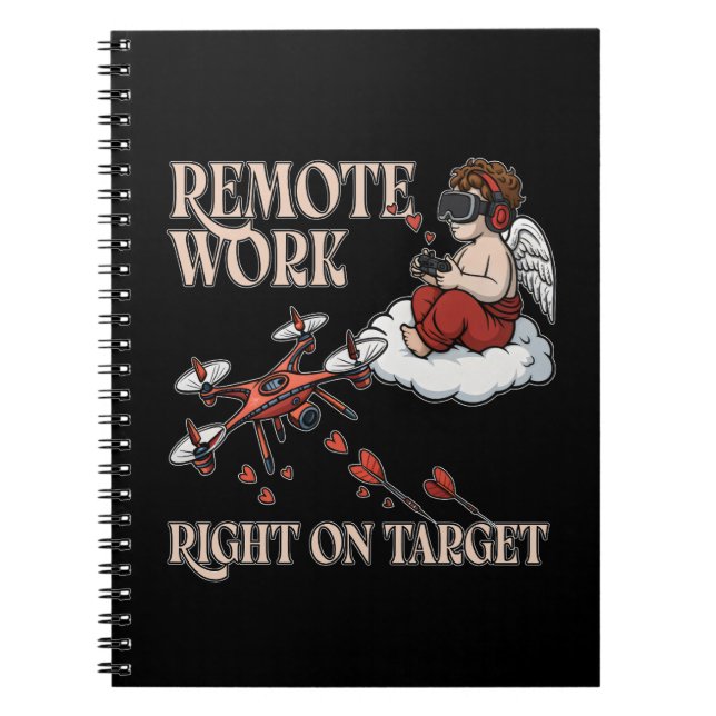 Cuaderno Cupid Remote Work, Valentine’s Day (Frente)