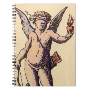 Cuaderno Cúpido de San Valentín con los ojos vendados, cart