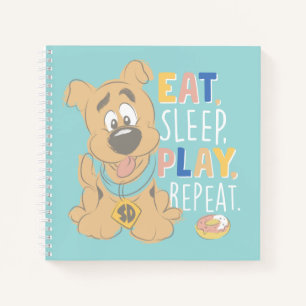Cuaderno Cuppy Scooby-Doo "Come, duerme, juega, repite"