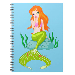 Cuaderno Cura de la sirena de cabeza roja Thunder_Cove