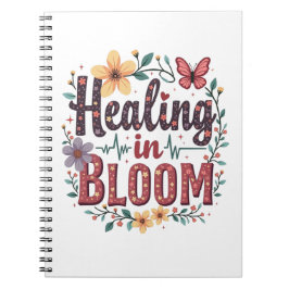 Cuaderno Curación en medicina de primavera floral Médico en
