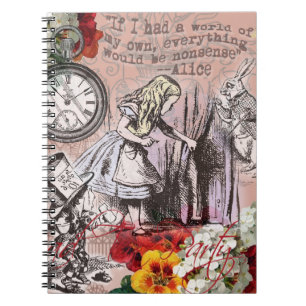 Cuaderno curanda de alice nonsense wonderland