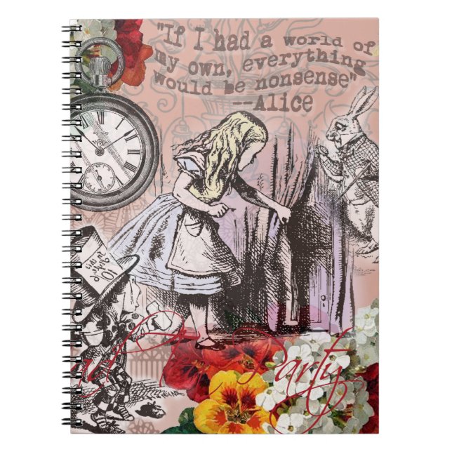 Cuaderno curanda de alice nonsense wonderland (Frente)
