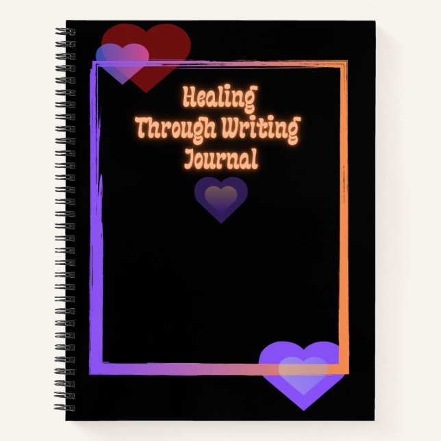 Cuaderno Curar mediante escritura de bloc de notas en espir (Anverso)