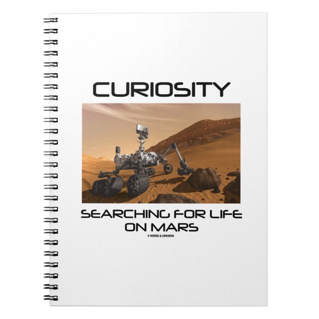 Cuaderno Curiosidad Buscando La Vida En Marte (Mars Rover) (Frente)