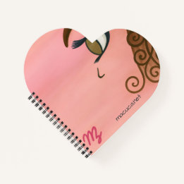 Cuaderno Curl Chica izquierda portátil a la izquierda