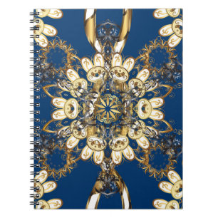 Cuaderno Curlos dorados, patrón de cosecha oriental.