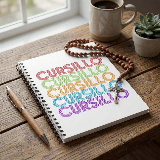 Cuaderno Cursillo Colorful Stacked Rainbow DeColores (Subido por el creador)