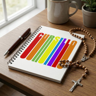 Cuaderno Cursillo Colorido Texto Alargado Fe Cristiana