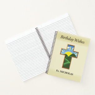 Cuaderno Curso de cumpleaños entre sacerdotes personalizado