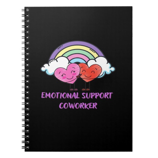 Cuaderno Curte clásico de Coworker de ayuda emocional (Frente)