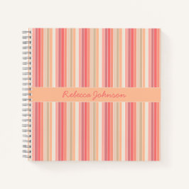 Cuaderno Curte de rayas de moda