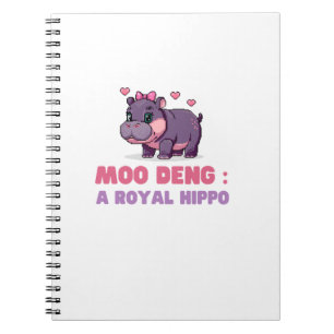 Cuaderno Curte MOO DENG ROYAL HIPPO Hippo Tema Zoología Pix