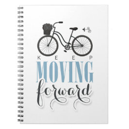Cuaderno Curte Motivational Keep Moving Avance con la bicic