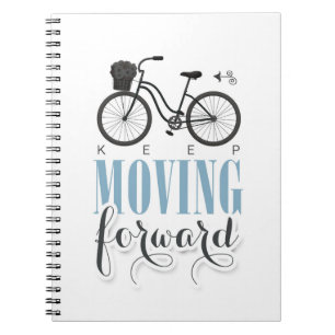 Cuaderno Curte Motivational Keep Moving Avance con la bicic