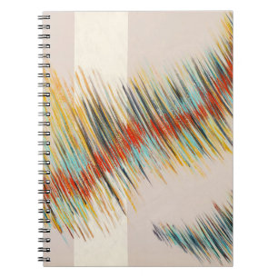 Cuaderno Curvas irregulares arte de pintura abstracta
