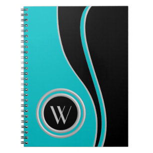 Cuaderno Curvas modernas Duo Tone monogramado