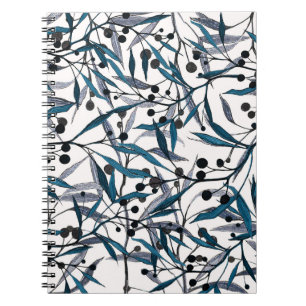 Cuaderno Curvas naturales de mano floral