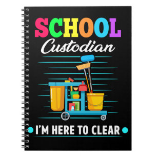 Cuaderno Custodio Escolar Limpieza Janitor Cuetaker