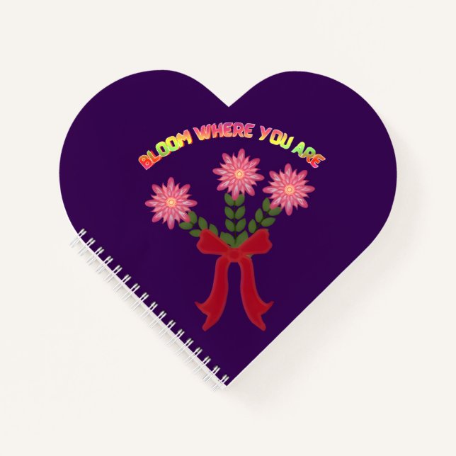 Cuaderno Custom Bloom Where You Are Spring Floral Gift (Anverso)