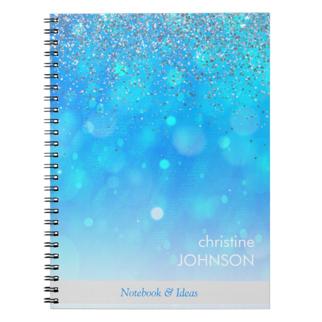 Cuaderno Custom Blue Pastel Circles (Frente)