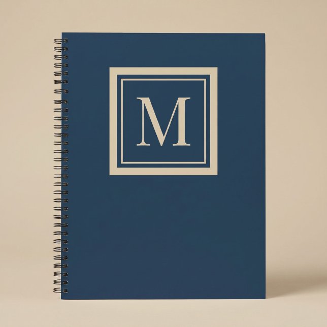Cuaderno Custom Blue & Vanilla Framed Monogram (Subido por el creador)