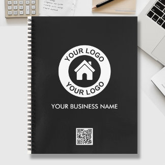 Cuaderno Custom Business Logo QR Code Text Promotional