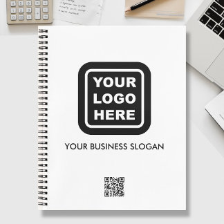 Cuaderno Custom Business Logo QR Code Text Promotional