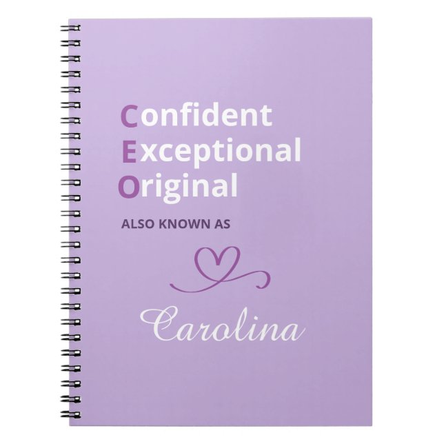 Cuaderno Custom CEO Notebook - Novelty Gifts for Boss Lady  (Frente)