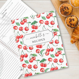 Cuaderno Custom Cherry Pattern Recipe