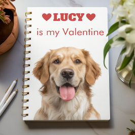 Cuaderno Custom Dog Photo Valentine's Day Notebook