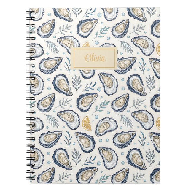 Cuaderno Custom Elegant Marine Oysters (Frente)