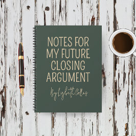 Cuaderno Custom Funny Journal Gift for Future Lawyer