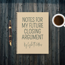 Cuaderno Custom Funny Lawyer Journal for Graduation Gift