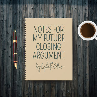 Cuaderno Custom Funny Lawyer Journal for Graduation Gift