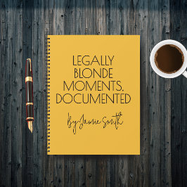 Cuaderno Custom Funny Lawyer Journal for Women, Law Student