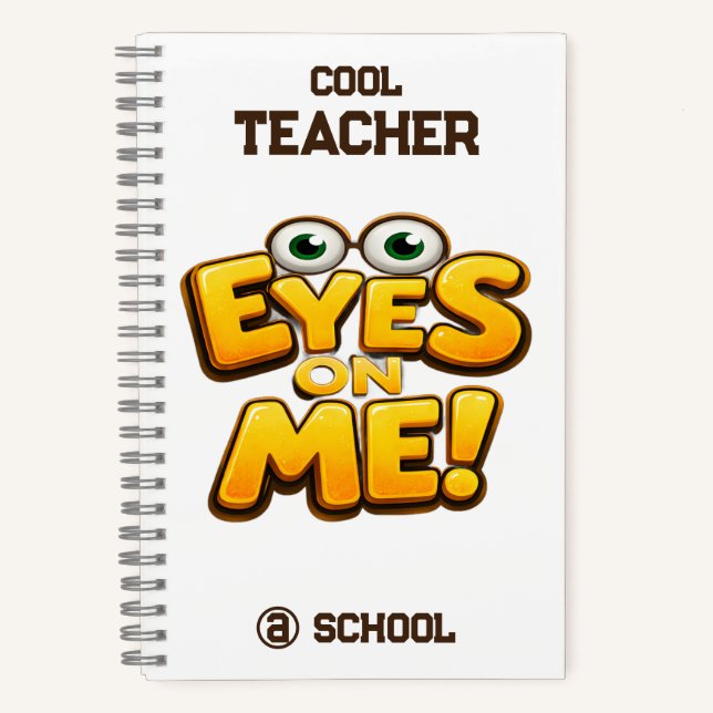 Cuaderno Custom Funny Teacher Gifts  Personalized by School (Anverso)