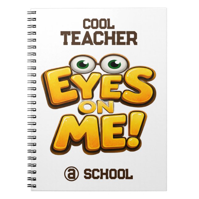 Cuaderno Custom Funny Teacher Gifts  Personalized by School (Frente)