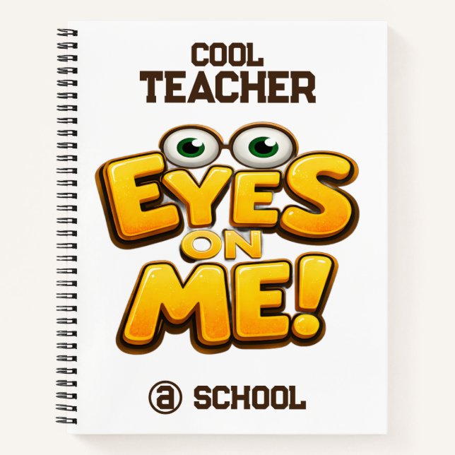 Cuaderno Custom Funny Teacher Gifts  Personalized by School (Anverso)