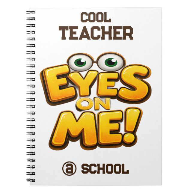 Cuaderno Custom Funny Teacher Gifts  Personalized by School (Frente)