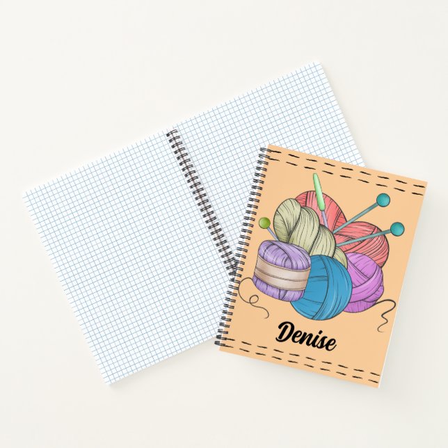Cuaderno  Custom Gift for Knitters, Knitting, Crochet Lover (Interior)
