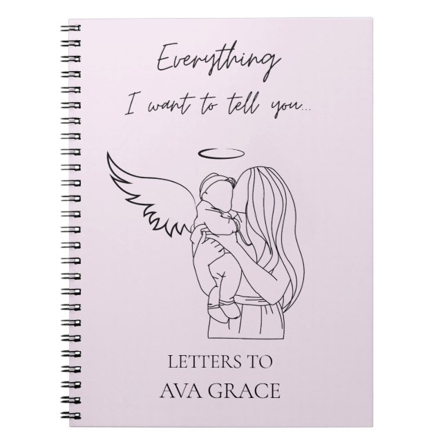 Cuaderno Custom Grief Journal Miscarriage Memorial Gift  (Frente)