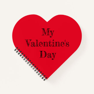Cuaderno Custom Heart Shaped Spiral Bound Notebook
