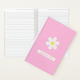 Cuaderno Custom Kitchen Organization Daisy Floral Notebook