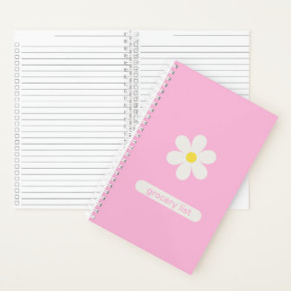 Cuaderno Custom Kitchen Organization Daisy Floral Notebook