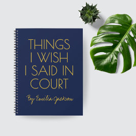 Cuaderno Custom Legal Notebook Gift for Lawyers & Graduates